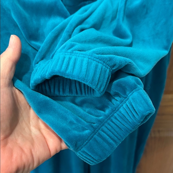 Juicy Couture Teal Velour Hoodie Jumpsuit - Picture 8 of 10